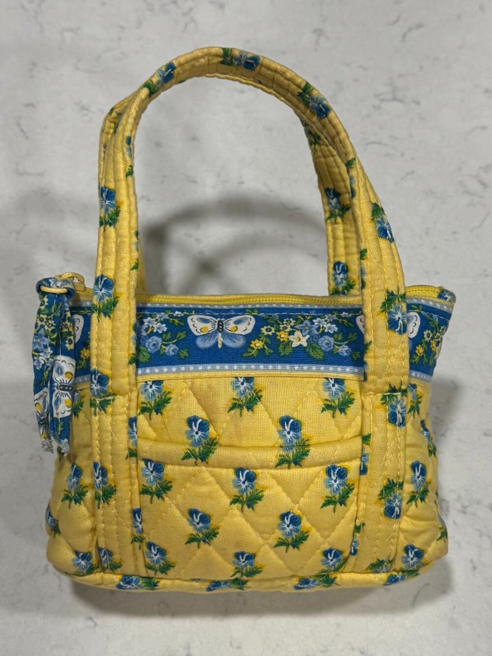 Vintage Vera Bradley Little Betsy Mini Tote in Retired Katherine Pattern
